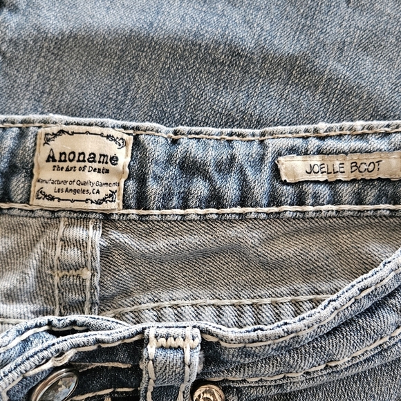 🌺Anoname Joelle Boot Distressed Denim Jeans - Picture 4 of 6